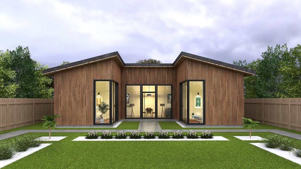 San Jose rear yard ADU with modern style