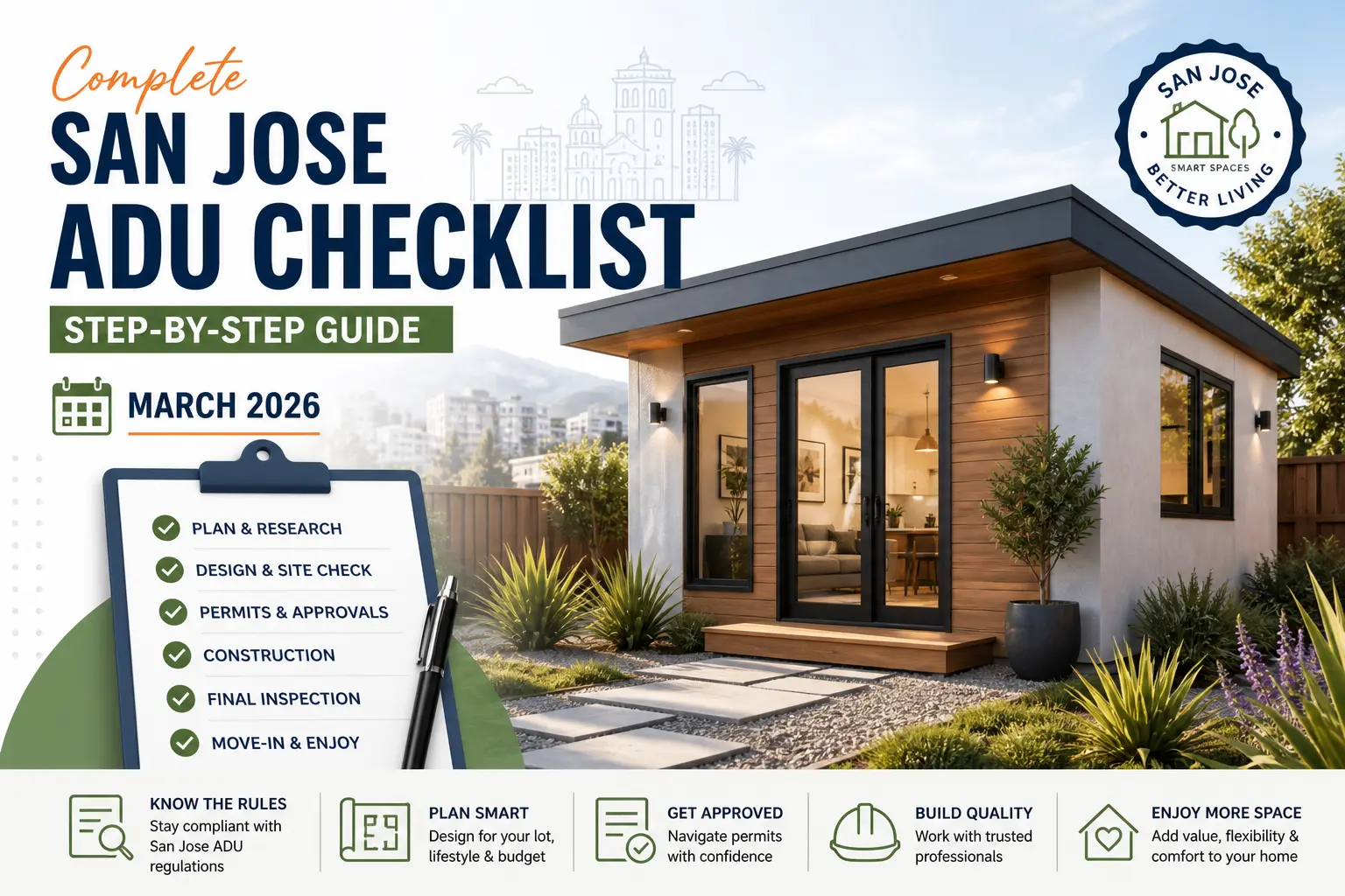 Complete san jose adu checklist Complete San Jose ADU Checklist: Step-by-Step Guide (March 2026)